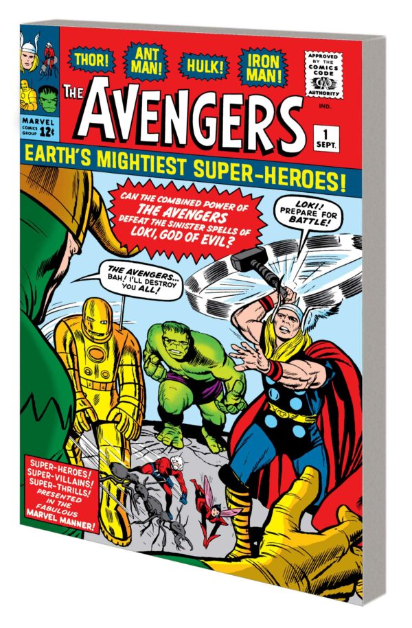 MIGHTY MARVEL MASTERWORKS: AVENGERS GN TP #1: Jack Kirby Direct Marvel cover