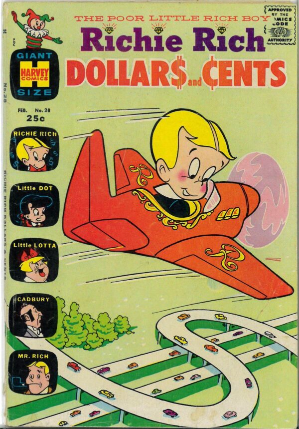 RICHIE RICH DOLLARS AND CENTS (1963-1982 SERIES) #28: VG