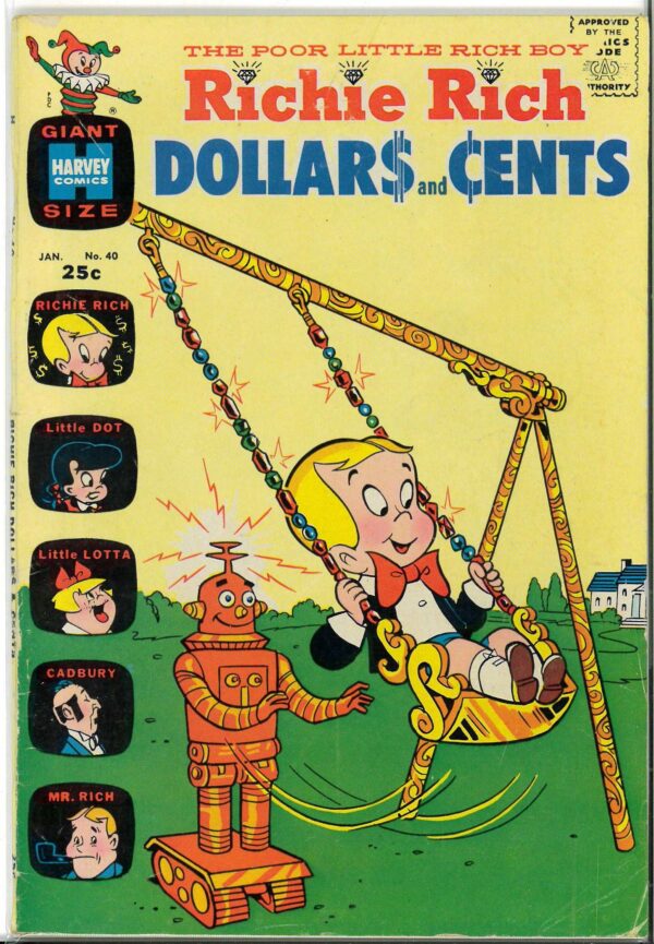 RICHIE RICH DOLLARS AND CENTS (1963-1982 SERIES) #40: FN