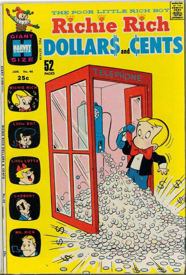 RICHIE RICH DOLLARS AND CENTS (1963-1982 SERIES) #46: VF