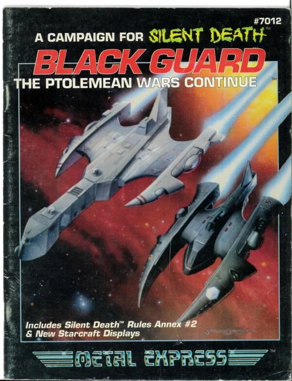 SILENT DEATH MINIATURES 1ST EDITION #7012: Black Guard: The Ptolemean Wars Continue – As New (cv scuff)