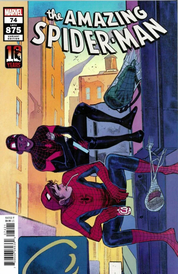 AMAZING SPIDER-MAN (2018-2022 SERIES) #74: Sara Pichelli Miles Morales 10th Anniversary cover