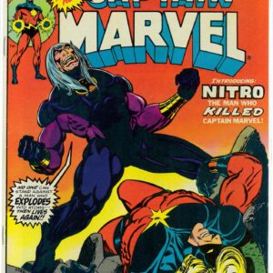 CAPTAIN MARVEL (1968-2018 SERIES) #34: 1st app Nitro & Mentor Cap gets cancer – Jim Starlin 9.8 (M)