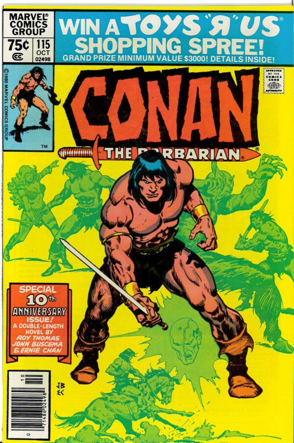 CONAN THE BARBARIAN (1970-1993 SERIES) #115: 9.6 (NM) Newsstand Edition: Red Sonya