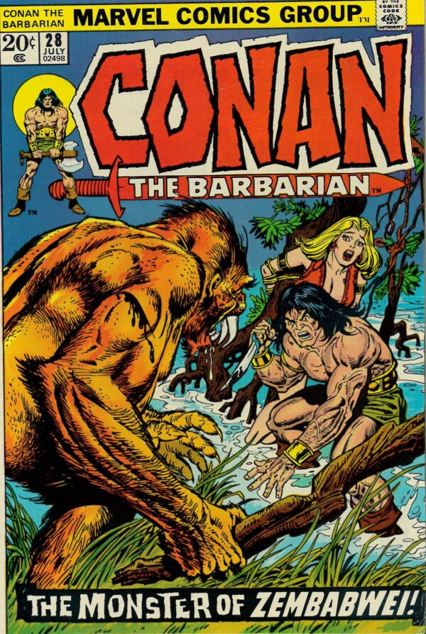 CONAN THE BARBARIAN (1970-1993 SERIES) #28: 9.0 (VF/NM)