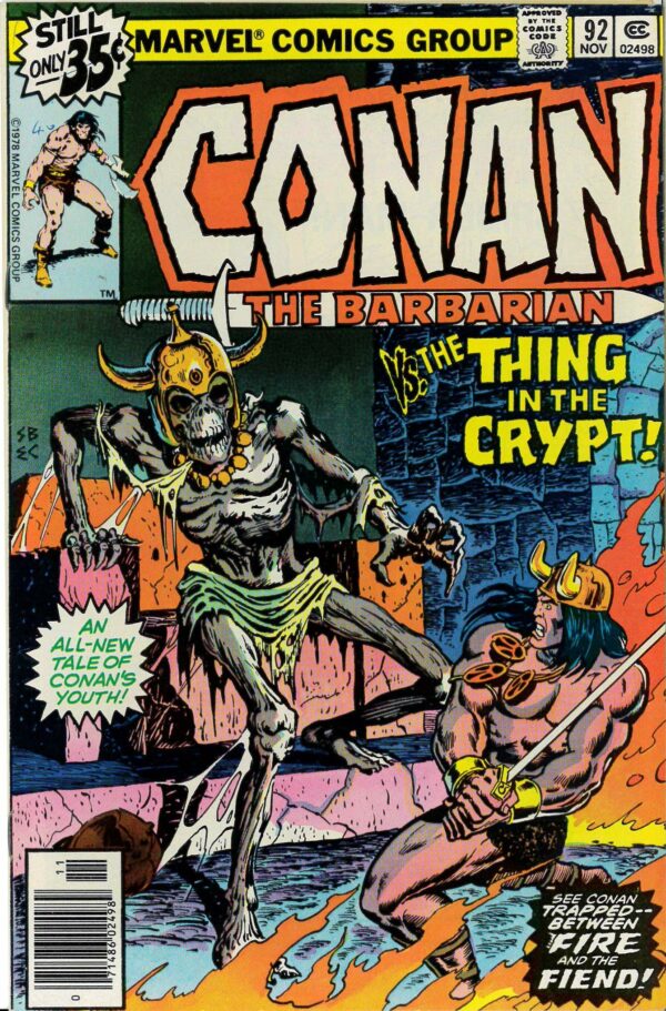 CONAN THE BARBARIAN (1970-1993 SERIES) #92: 9.2