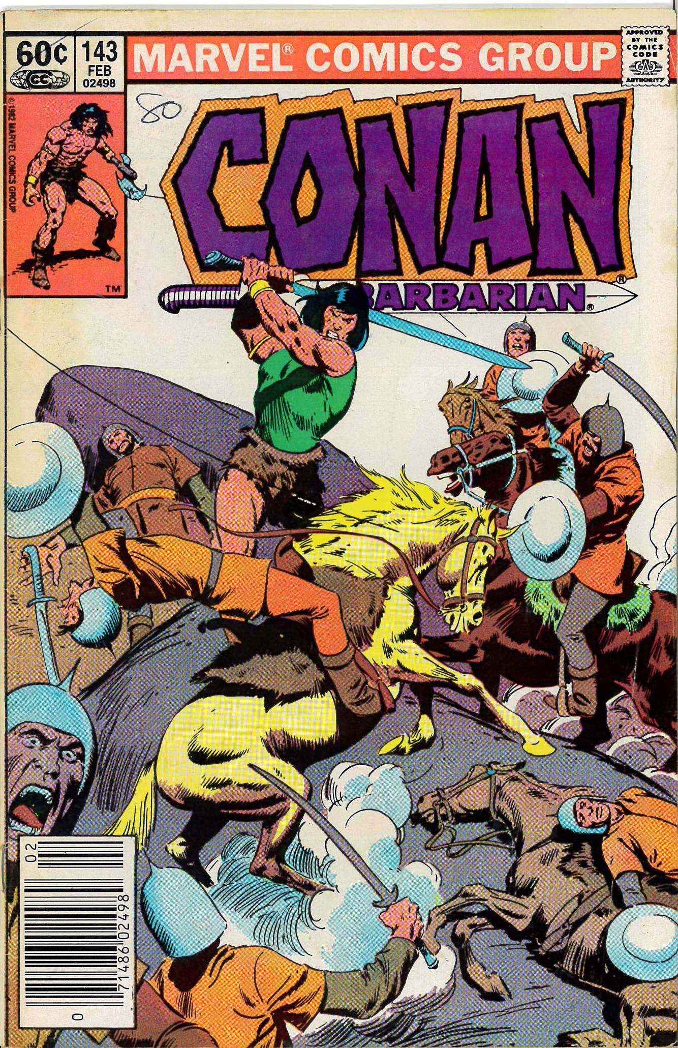 CONAN THE BARBARIAN (1970-1993 SERIES) #143: Newsstand Edition – VG CONAN THE BARBARIAN (1970-1993 SERIES) #143: Newsstand Edition – VG