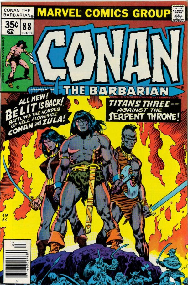 CONAN THE BARBARIAN (1970-1993 SERIES) #88: 9.8 NM: Belit: Zula