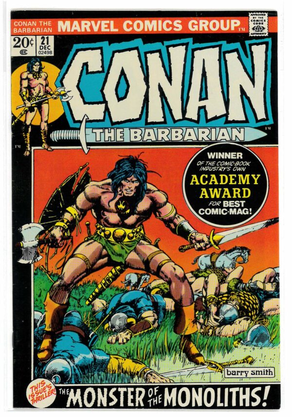 CONAN THE BARBARIAN (1970-1993 SERIES) #21: Barry Smith – 9.4 (NM)