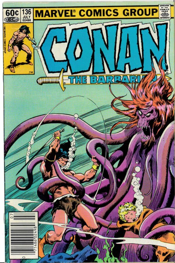 CONAN THE BARBARIAN (1970-1993 SERIES) #136: Newsstand Edition – 9.0 (VF/NM)