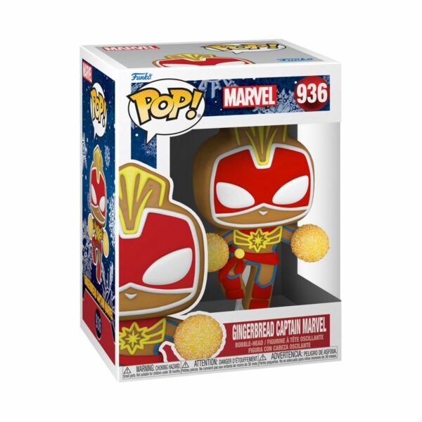 POP MARVEL VINYL FIGURE #936: Gingerbread Captain Marvel