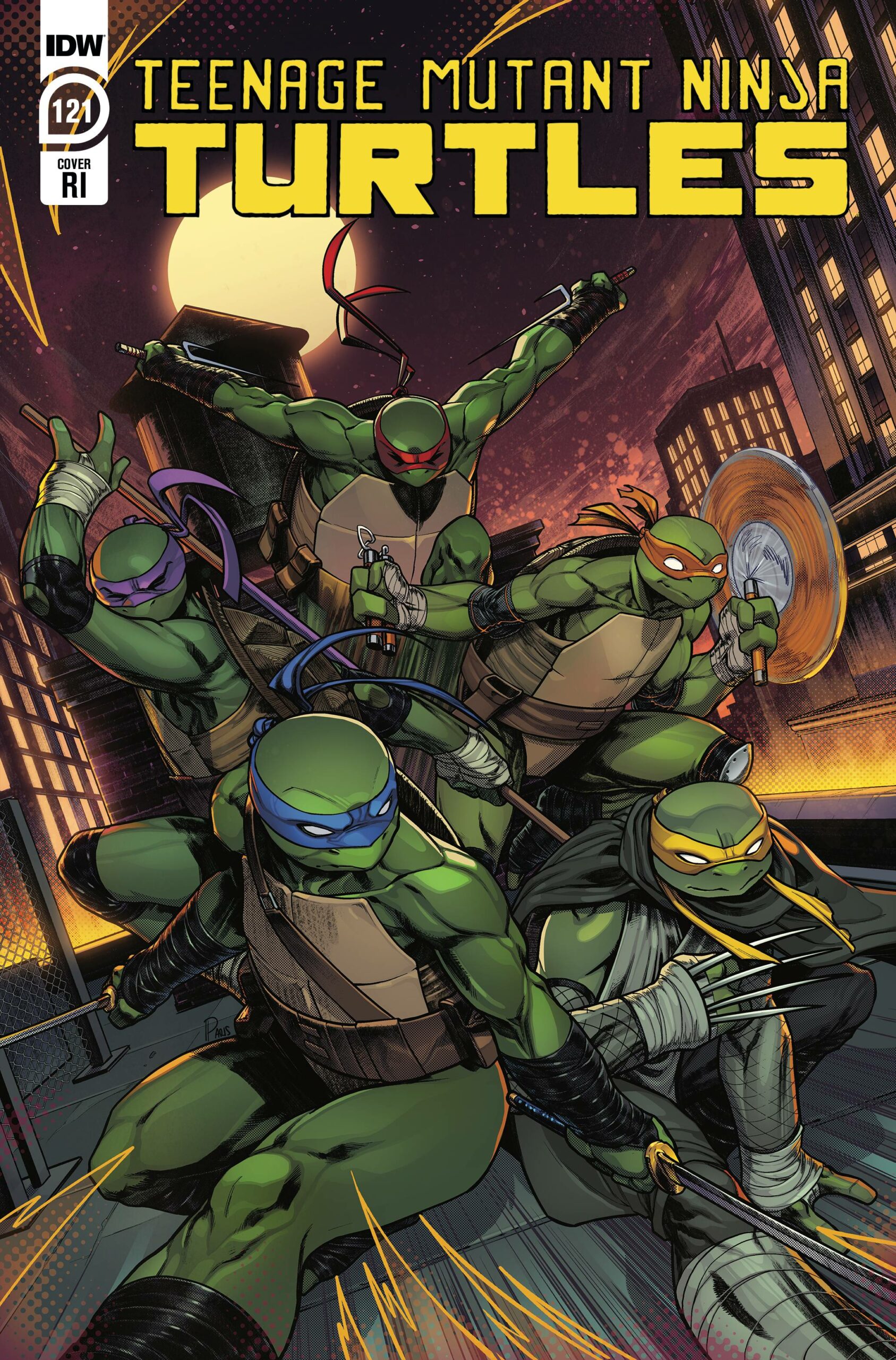 TEENAGE MUTANT NINJA TURTLES (2011-2024: VARIANT) #121: Paris Alleyne RI cover C TEENAGE MUTANT NINJA TURTLES (2011-2024: VARIANT) #121: Paris Alleyne RI cover C