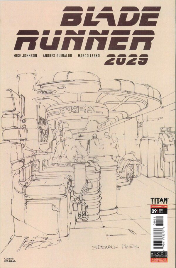 BLADE RUNNER 2029 #9: Syd Mead cover B