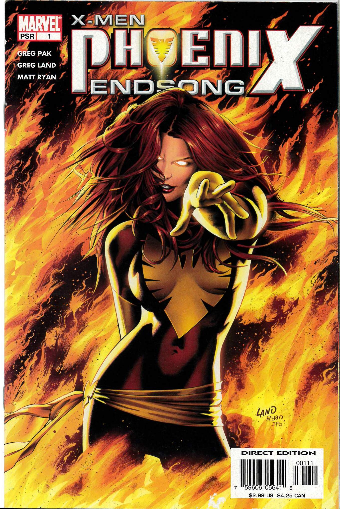 X-MEN: PHOENIX ENDSONG (GREG LAND ART) #1 X-MEN: PHOENIX ENDSONG (GREG LAND ART) #1
