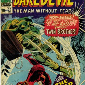 DAREDEVIL (1964-2018 SERIES) #25: 1st appearance Mike Murdock (Matt’s twin!) UK edition FN+