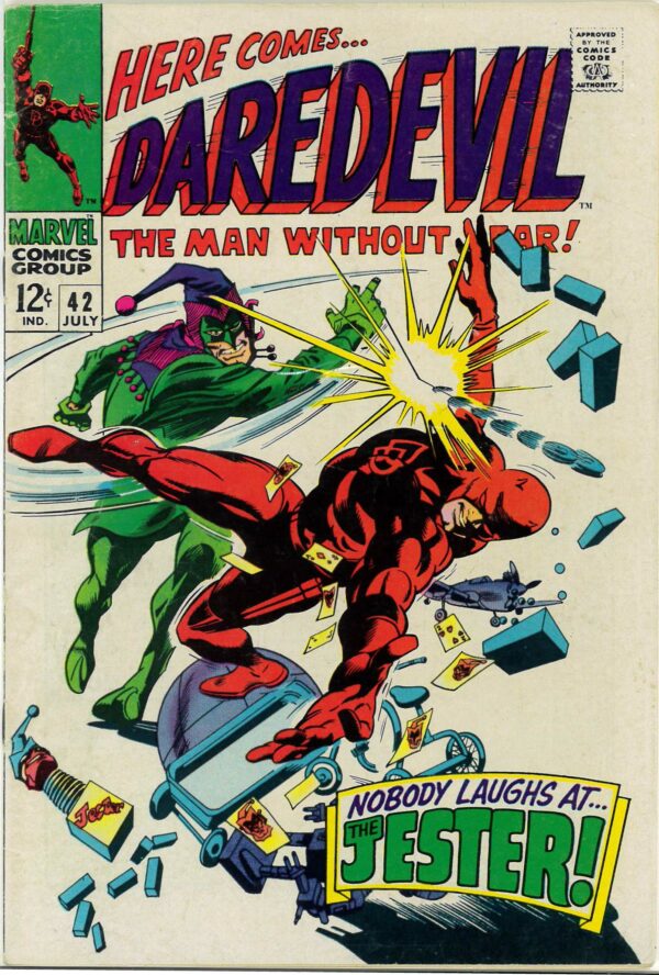 DAREDEVIL (1964-2018 SERIES) #42: 1st appearance Jester – VF