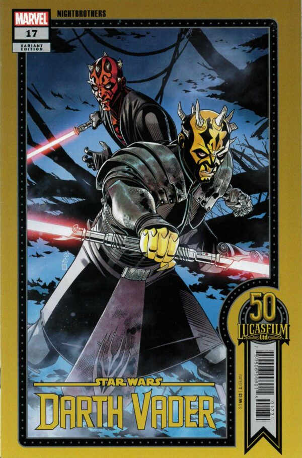 STAR WARS: DARTH VADER (2020 SERIES) #17: Chris Sprouse Lucasfilm 50th Anniversary cover