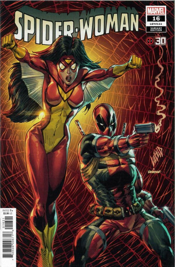SPIDER-WOMAN (2020 SERIES) #16: Rob Liefeld Deadpool 30th Anniversary cover