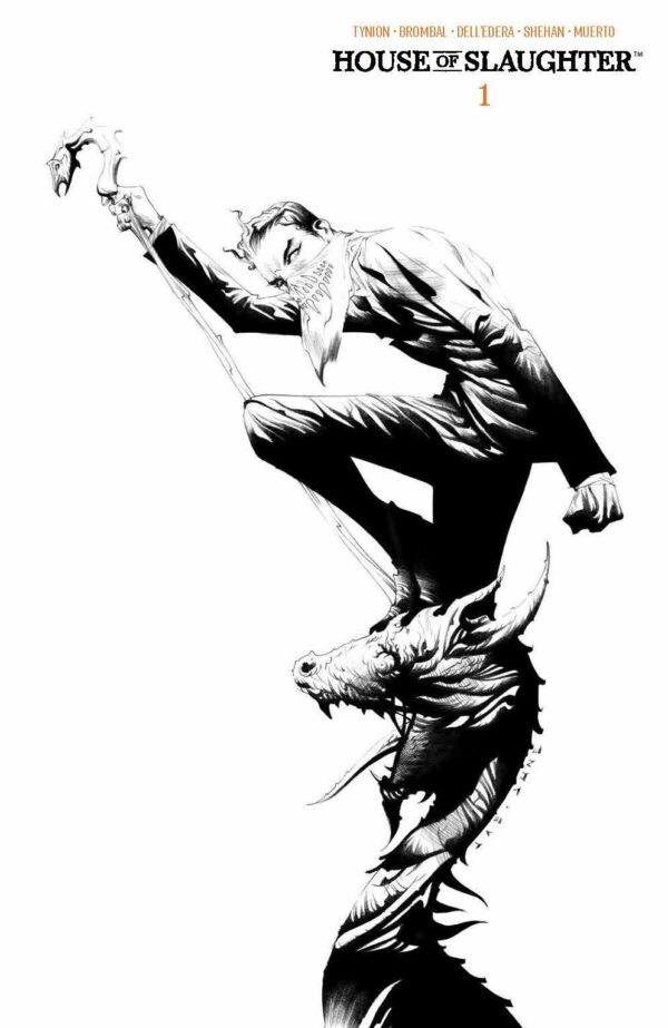 HOUSE OF SLAUGHTER #1: Jae Lee 2nd Print LCSD B&W cover