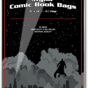 BCW COMIC BOOK MYLAR BAGS #1: Graded Comics 2ml (9 x 14.25 inch) (25 pack)