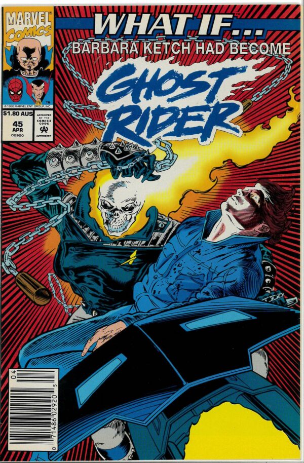 WHAT IF (1989: AUSTRALIAN PRICE VARIANT – APV) #45: Barbara Ketch had become Ghost Rider – NM