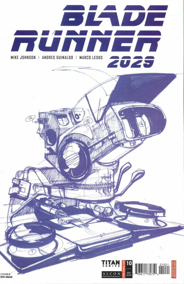 BLADE RUNNER 2029 #10: Syd Mead cover B