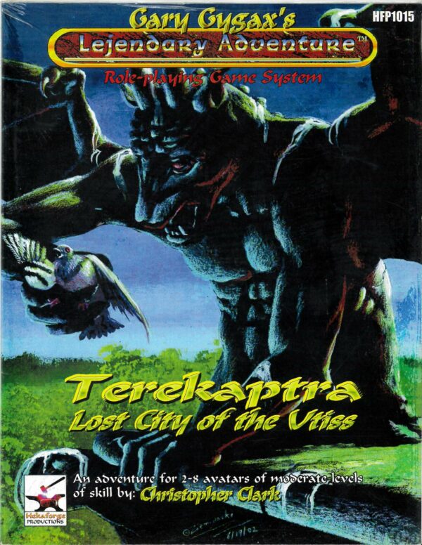 LEJENDARY RPG, GARY GYGAX’S #1015: Terekaptra Lost City of the Utliss NM 1015 (Hekaforge Prod.)