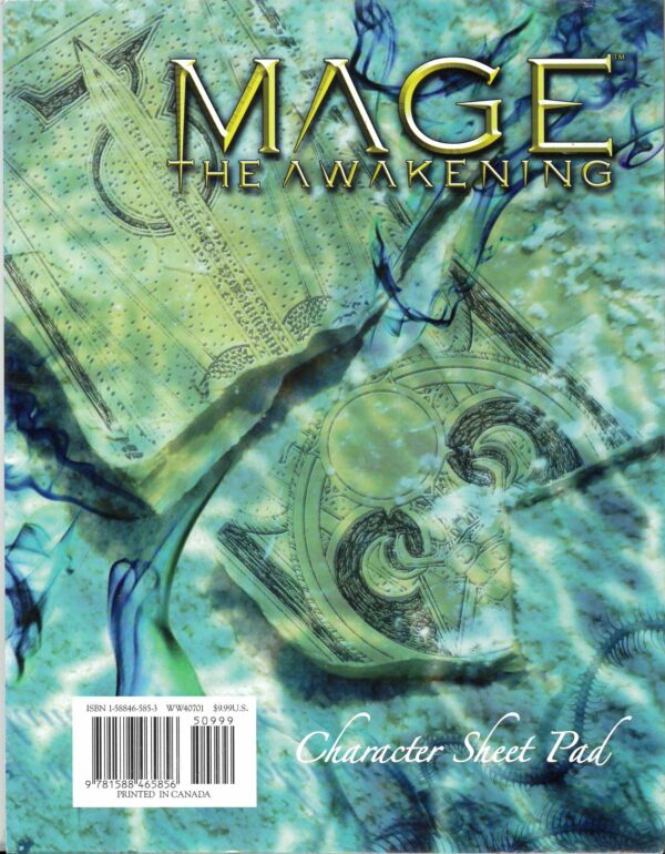 MAGE THE AWAKENING RPG #701: Character Pad – Brand New (NM) – 40701