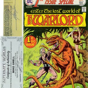1ST ISSUE SPECIAL #8: 1st App of Warlord – Mike Grell (signed 1st pg) VG/NM (COA)