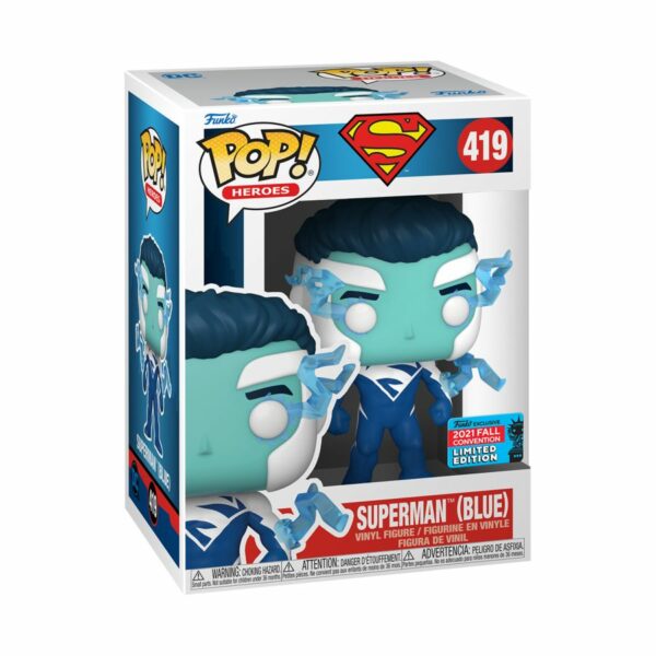 POP HEROES VINYL FIGURE #419: Superman (Blue) (Festival of Fun 2021)