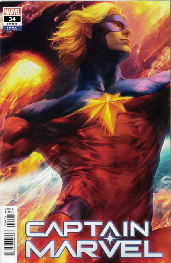 CAPTAIN MARVEL (2019 SERIES) #34: Stanley (Artgerm) Lau Spoiler Teaser cover