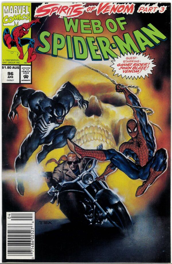 WEB OF SPIDER-MAN (1984: AUSTRALIAN PRICE VARIANT) #96: NM