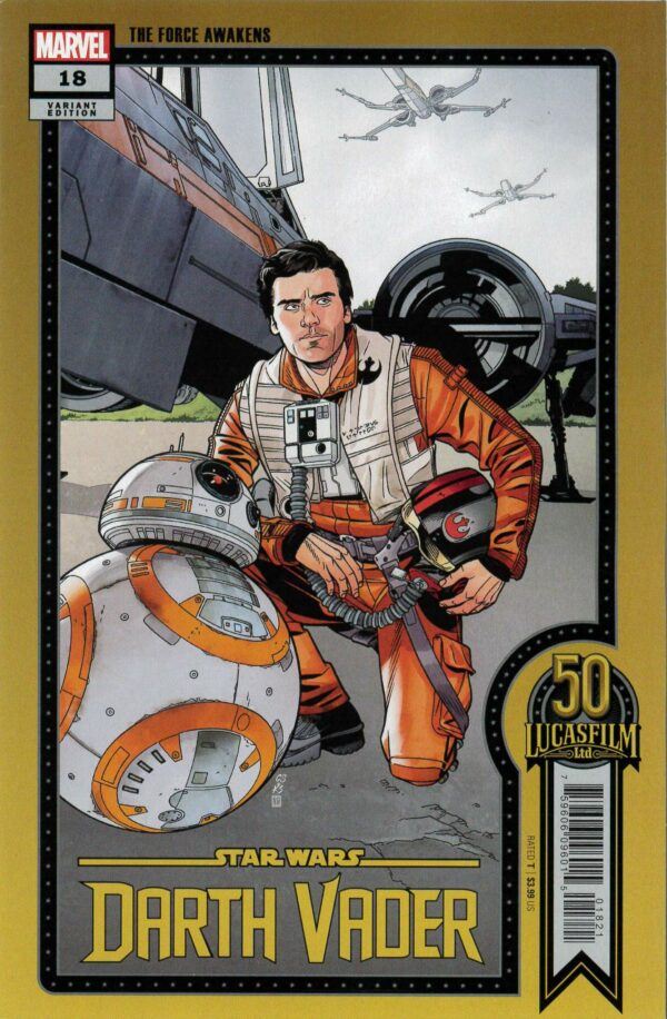 STAR WARS: DARTH VADER (2020 SERIES) #18: Chris Sprouse Lucasfilm 50th Anniversary cover
