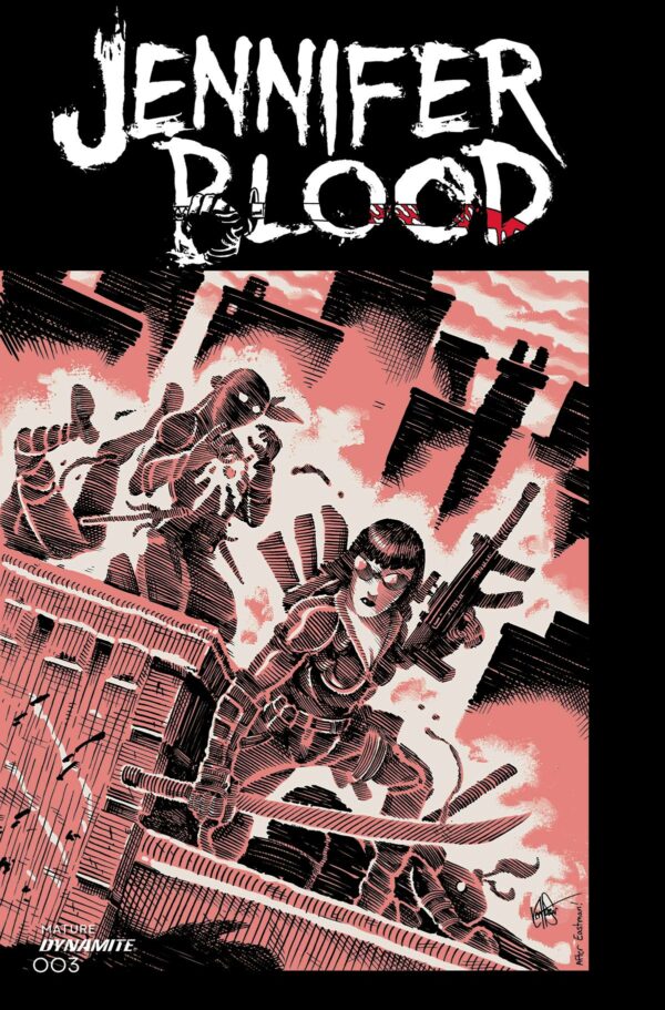 JENNIFER BLOOD (2021 SERIES) #3: Ken Haeser Bonus TMNT Homage cover L