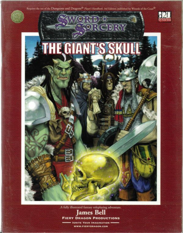 SWORD & SORCERY RPG #6001: Giant’s Skull – Brand New (NM) – 16001