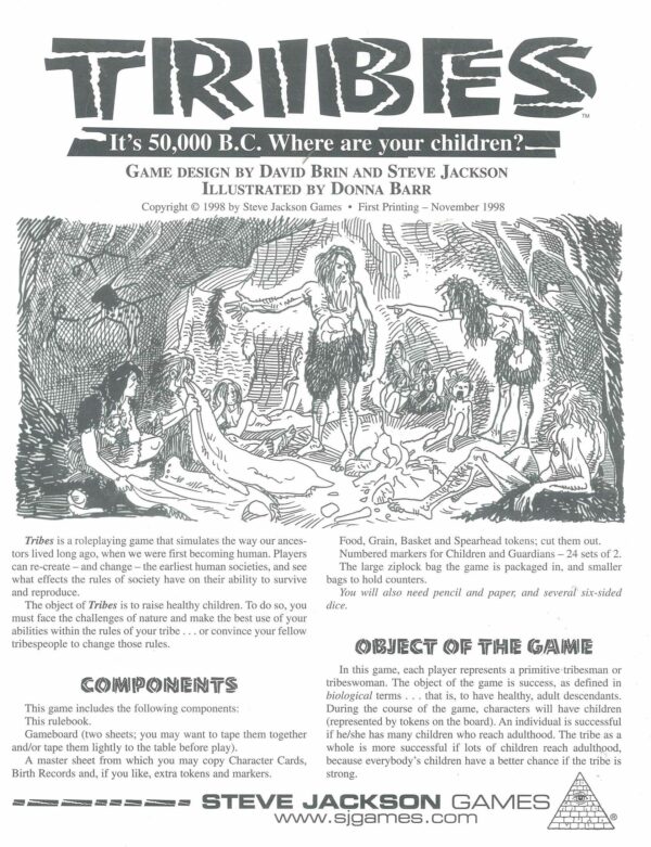 TRIBES RPG: Complete RPG with maps, tokens and markers. Brand New – 18vg