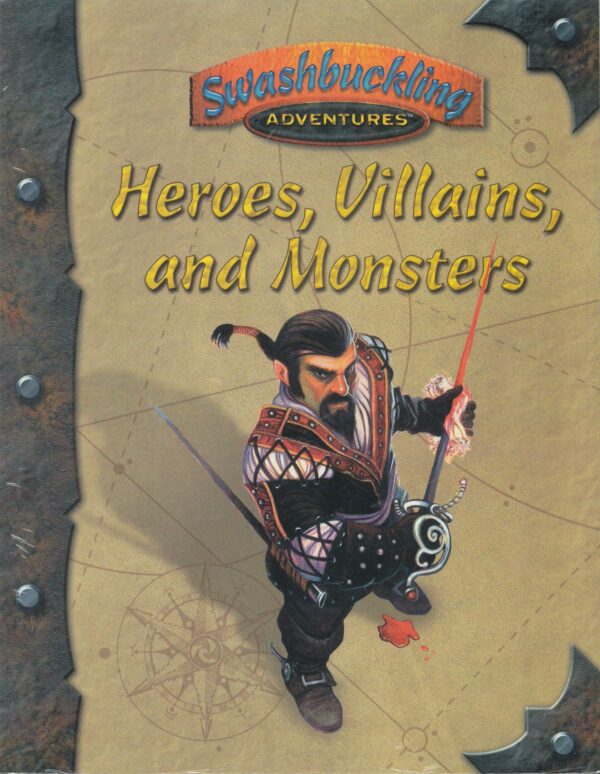 SWASHBUCKLING ADVENTURES RPG #8551: Heroes, Villains & Monsters – Brand New (NM) – D20 – 8551