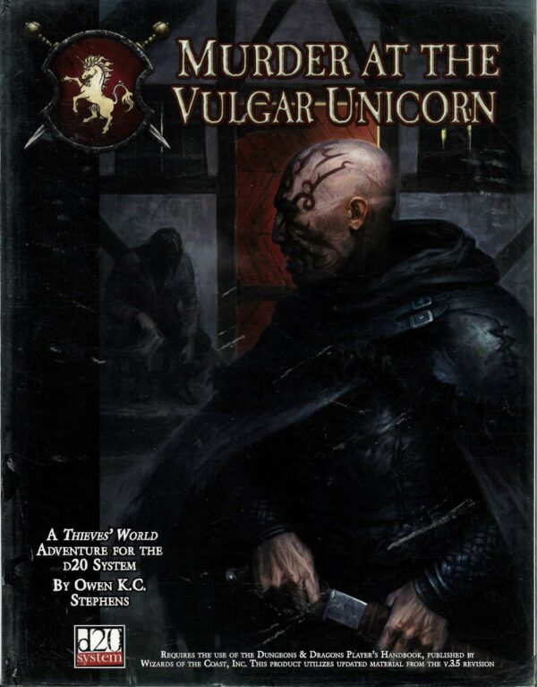 THIEVES WORLD RPG (D20) #1802: Murder at the Vulgar Unicorn – Brand New (NM) – 1802