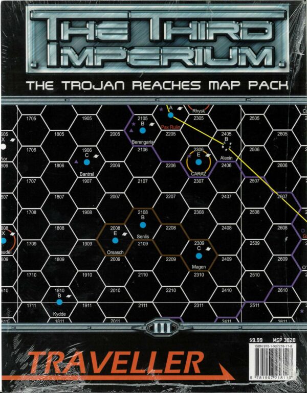 TRAVELLER RPG (2008) #3825: Map Pack 3: Third Imperium: Trojan Reaches: Brand New: 3828