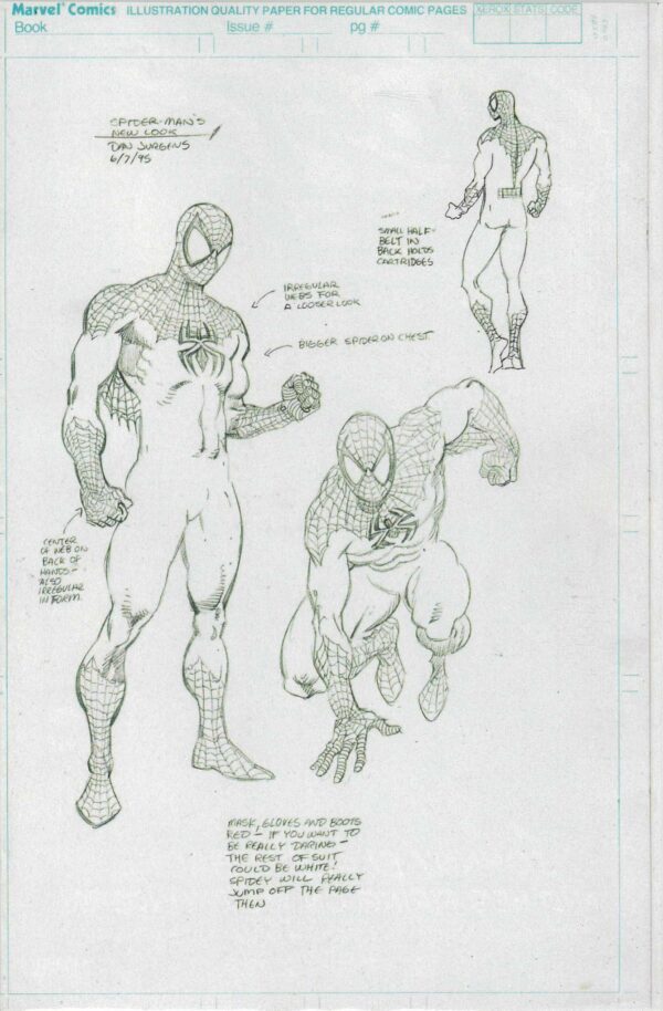 BEN REILLY: SPIDER-MAN #1: Dan Jurgens Sketch cover