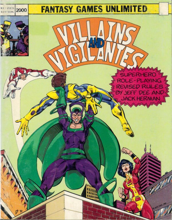 VILLAINS AND VIGILANTES RPG #2000: Core Rules (2000 Edition) – (VG/FN) – 2000