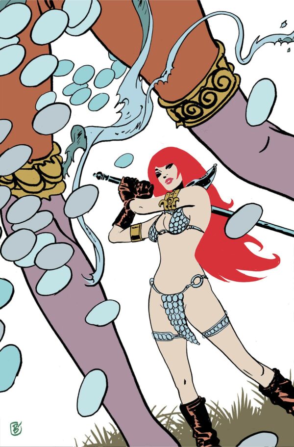 RED SONJA (2021 SERIES) #6: Jimmy Broxton virgin Risque cover R