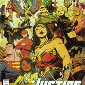JUSTICE LEAGUE ANNUAL (2021 SERIES) #1: Sanford Greene cover A JUSTICE LEAGUE ANNUAL (2021 SERIES) #1: Sanford Greene cover A