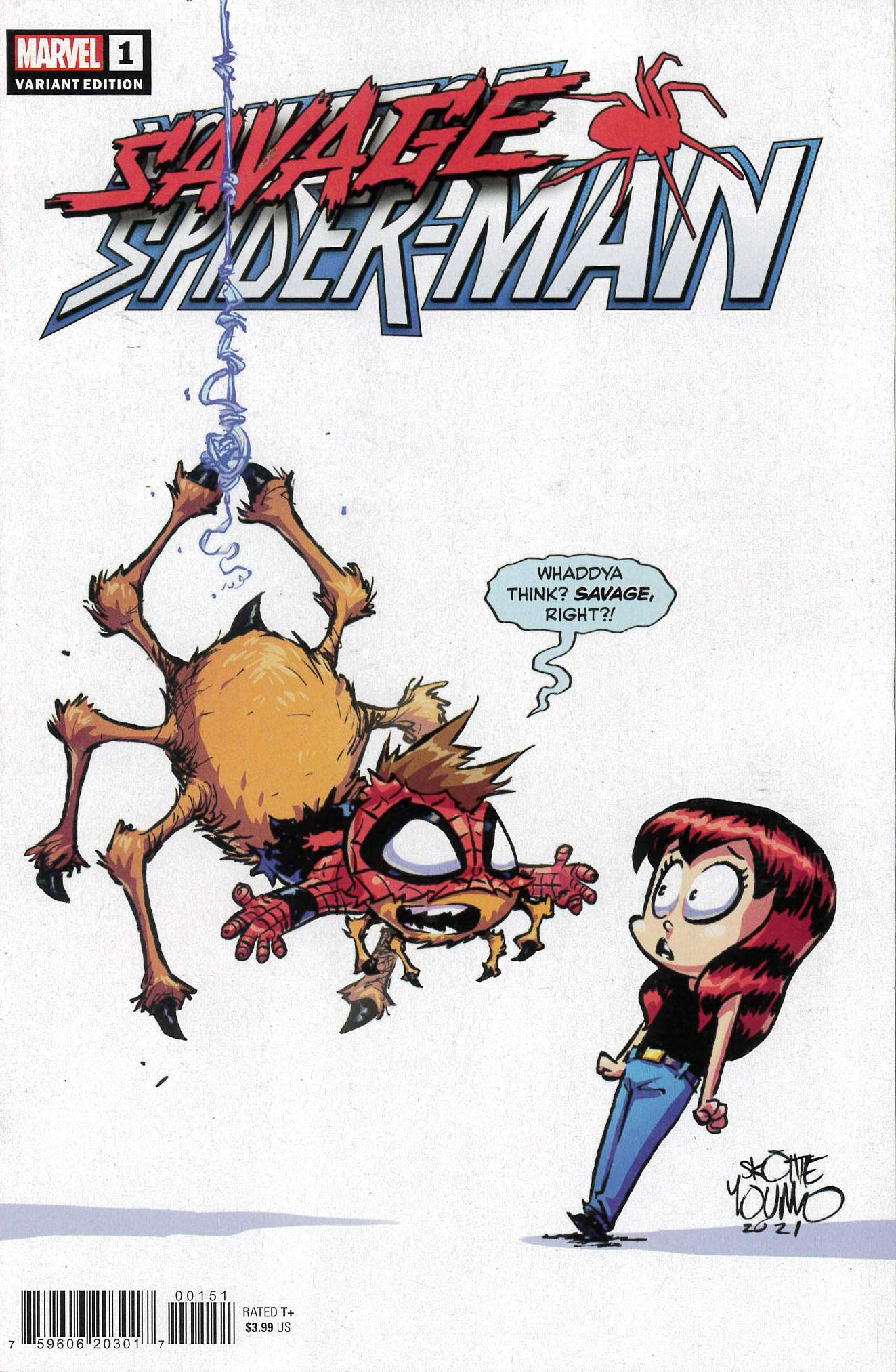 SAVAGE SPIDER-MAN #1: Skottie Young Babies cover SAVAGE SPIDER-MAN #1: Skottie Young Babies cover