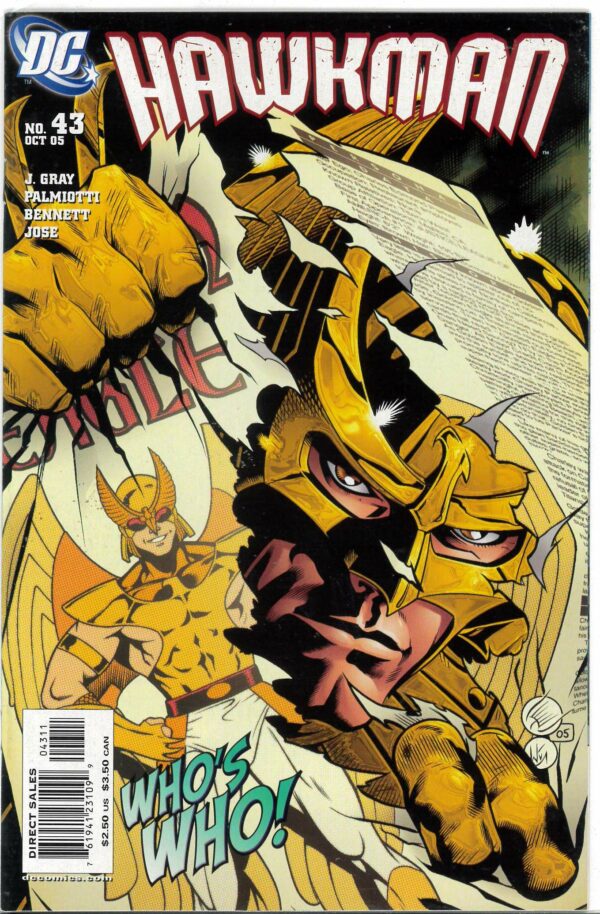 HAWKMAN (2002-2006 SERIES) #43