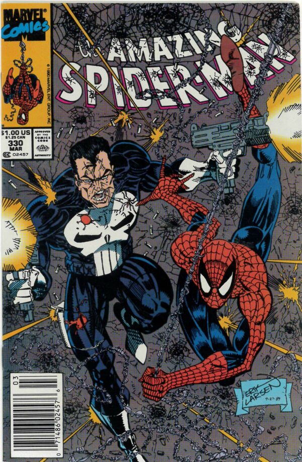 AMAZING SPIDER-MAN (1962-2018 SERIES) #330: Newsstand Ed: Punisher: NM