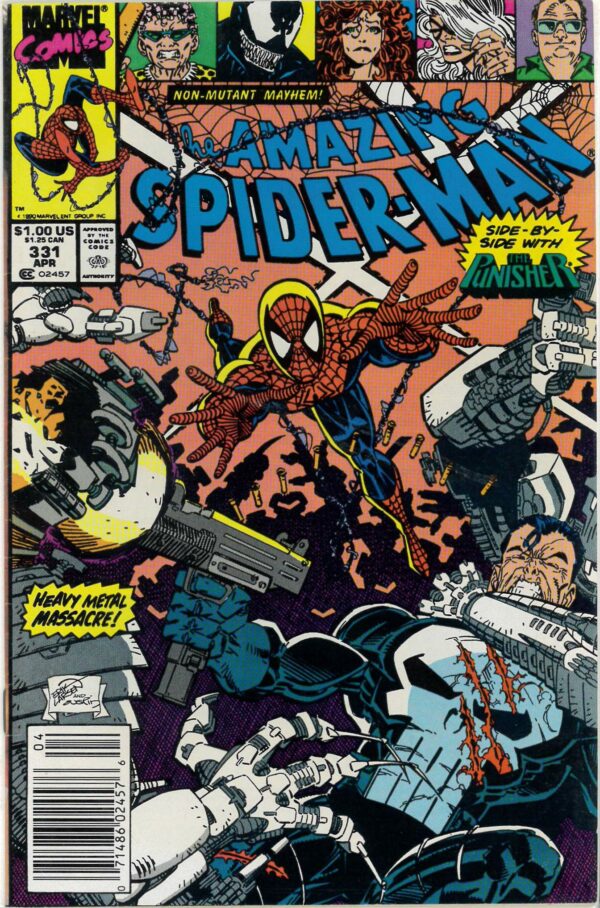 AMAZING SPIDER-MAN (1962-2018 SERIES) #331: Newsstand Ed: Punisher: NM