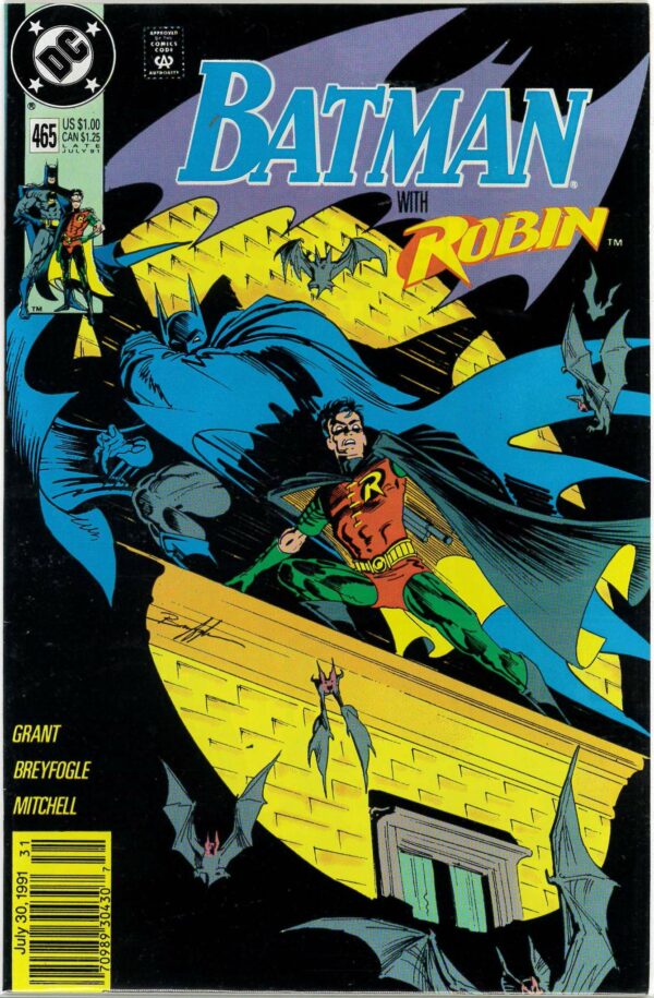 BATMAN (1939-2011 SERIES) #465: Newsstand Ed – NM+ (9.6)