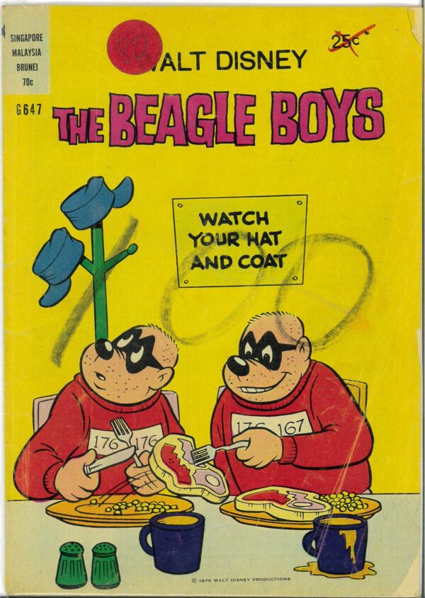 WALT DISNEY’S COMICS GIANT (G SERIES) (1951-1978) #647: The Beagle Boys – GD