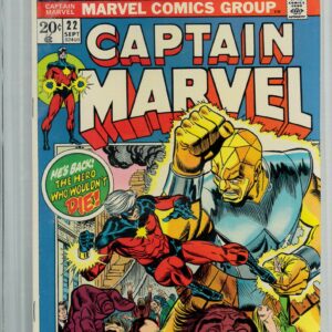 CAPTAIN MARVEL (1968-2018 SERIES) #22: Series reboot 1st ap Megaton LouAnn Savannah 9.2 Halo Graded